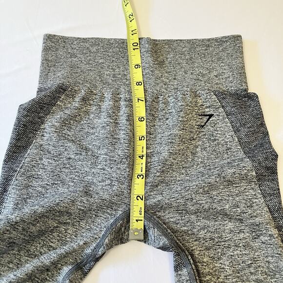GYMSHARK FLEX HIGH WAISTED LEGGINGS Gray Spellout Logo Women’s Size S B1A2Q - Picture 9 of 10